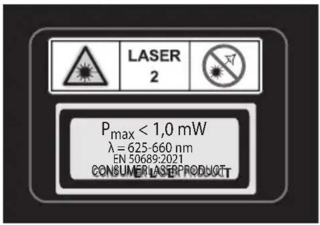 PARKSIDE PLEMM 25 A1 - ;ADVERTENCIA! ;Riesgo por radiación láser! - 2