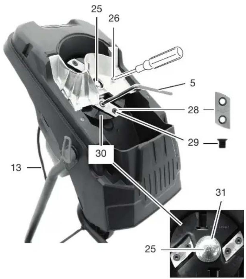 PARKSIDE PEMH 2400 B2 - Postup (Obr B) - 2