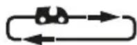 PARKSIDE PBBPS 25 B2 - Pictogram onder de kettingwielafdekking - 1