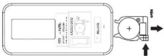 DIMPLEX XHD28G - To replace the battery: - 1