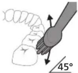 PHILIPS Sonicare 1100 HX3901 - Brushing instructions - 3