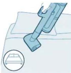 PHILIPS AquaTrio Series 7000 XW7264 - Verwenden der Mini-Turbo-Saugbürste - 2