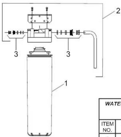 Elkay EMABF8L - Mécanisme de soupape d'eau - procédure de réglage : - 1