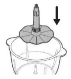 PHILIPS HR1507 - Brug af snitte-/rive-/granuleringsindsatserne - 10