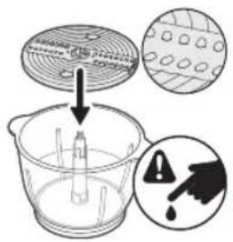 Diagram illustrating a chemical process with labeled steps: adding liquid, dropping funnel, and using a test tube, accompanied by an icon of warning and detection.