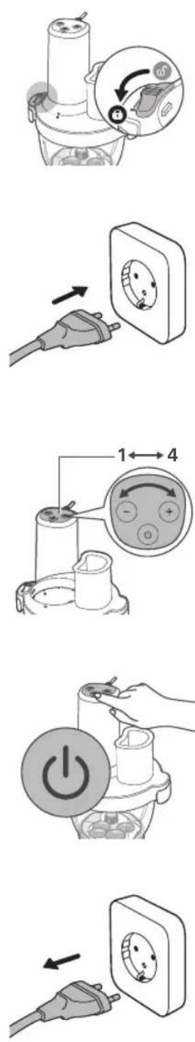 PHILIPS HR1507 - Χρήση του δίσκου ανάδευσης - 4