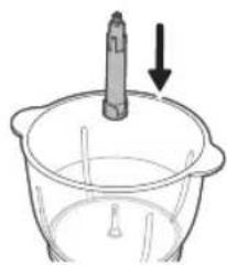 PHILIPS HR1507 - Використання насадок для нарізання/натирання/подрібнення - 1