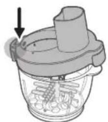 PHILIPS HR1507 - Använda vitlöksskalaren - 4