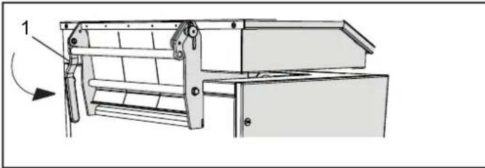 Technical line drawing of a mechanical device with no visible text or symbols