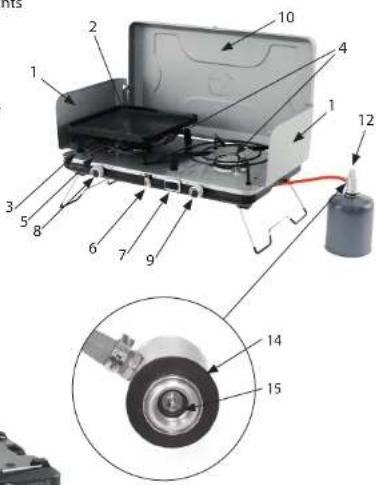 Outwell Merapi Pro Duo - ONDERDELENLIJST - 1
