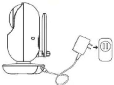 Luvion Supreme Connect 3 - Connecting the power supply for the Camera (Baby Unit) - 1