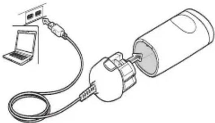 ZEBRA CS60 - USB ケーブルの挿入 - 2