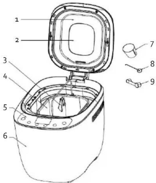 DOMO B1018B - COMPONENTI - 1