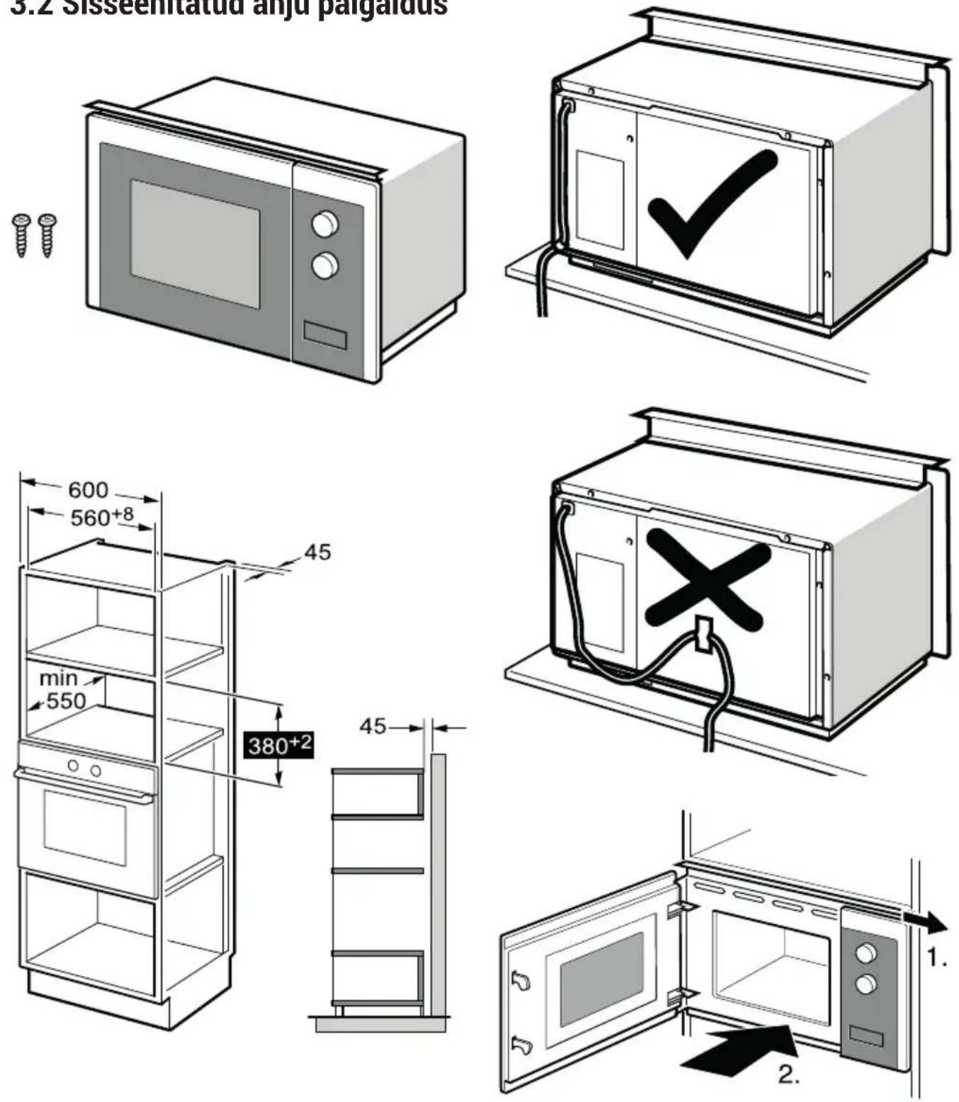BEKO BMGB25353KSB - Paigaldus ja ühendamine - 1