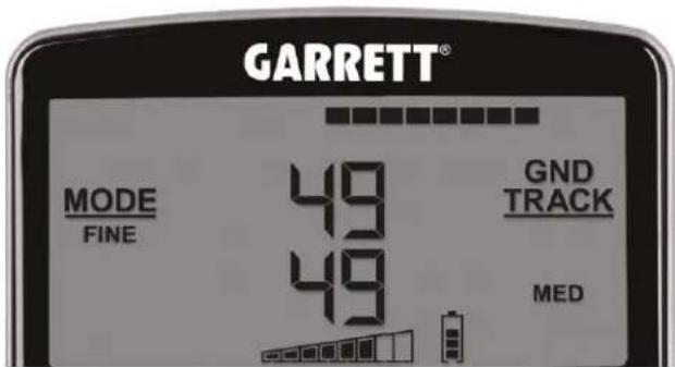 GARRETT Axiom Lite - Indicateurs de puissance du signal de la cible - 1