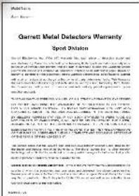 GARRETT Axiom Lite - Contenu du carton de l'axiom - 3