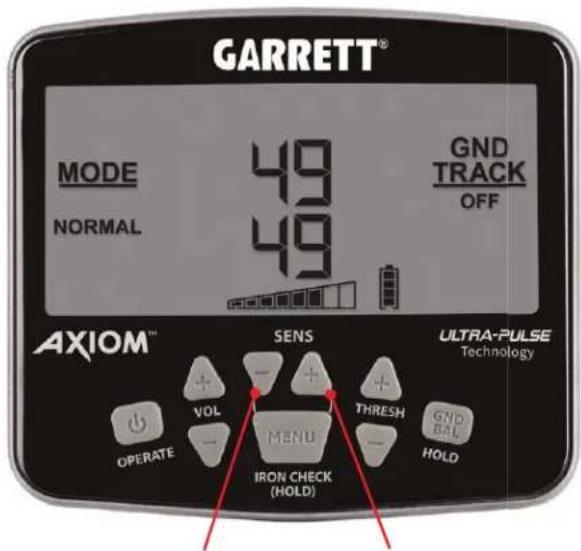 GARRETT Axiom Lite - Sensibilité - 1
