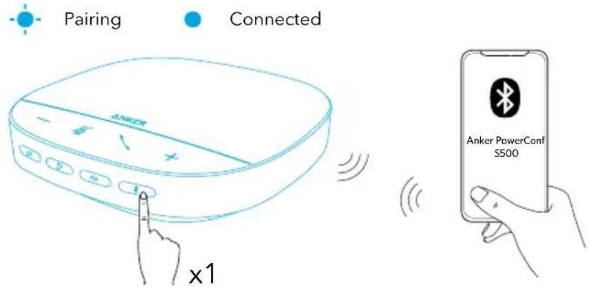 Anker PowerConf S500 - Option C: Mit Smartphone oder Tablet verbinden (Bluetooth) - 1