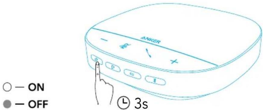 Anker PowerConf S500 - Accensione/Spegnimento - 1