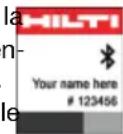 HILTI DD 110-U-22 - Affichages à la mise en marche - 1