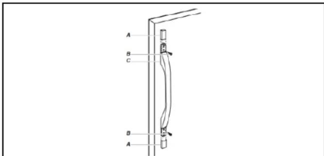 Crosley CRFHW255SW - REFRIGERATOR DOOR HANDLES - 2