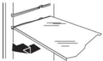 Crosley CRFHW255SW - To replace a shelf: - 1