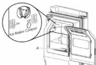 Crosley CRFHW255SW - Turn the Ice Maker On/Off: - 2