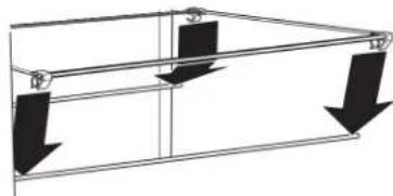 Crosley CRSW2535SB - Pour enlever et réinstaller les tablettes intermédiaire et supérieure : - 1