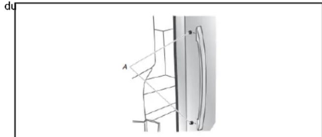 Crosley CRSW2535SB - Installation et retrait des poignées de la porte - 1