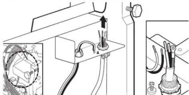 Crosley CDBW4400SS - Branchement du câble d'alimentation - 3