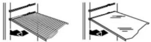 Crosley CRTW2154SW - To remove and replace a shelf: - 1