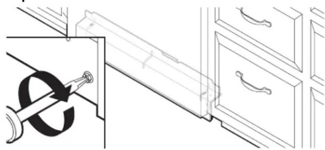 Crosley CDBW4400SW - Instalación del panel de acceso - 6