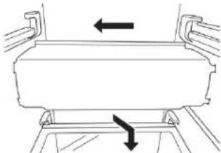 Crosley CRSW2135SB - Freezer Compartment - Lower Light Light Shield Removal: - 1