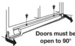 Crosley CRSW2135SB - Remove Doors and Hinges - 2