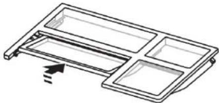 Crosley CRFHW255SZ - Pour réinstaller la tablette repliable : - 1