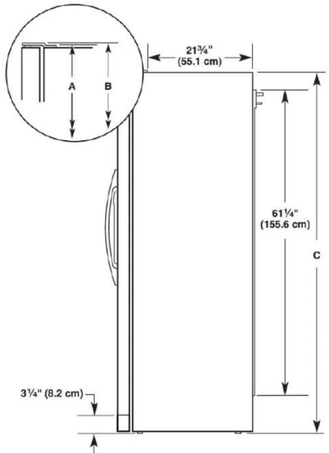 Crosley CRSW2535SS - Product Dimensions - Front View - 2