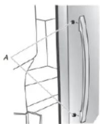 Crosley CRSW2535SS - Installation et retrait des poignées de la porte - 1