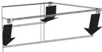 Crosley CRSW2535SS - To Remove and Replace the Mid and Top Shelf: - 1
