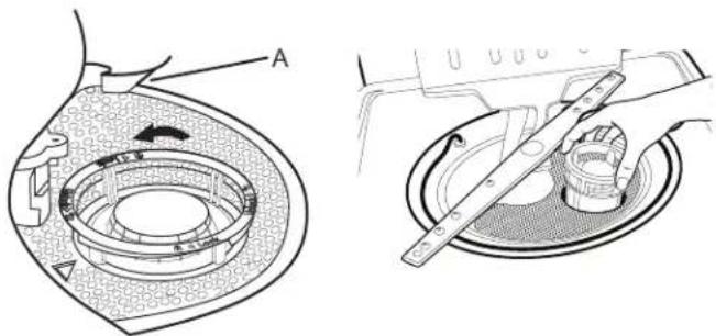 Crosley CDBW4400SB - Instructions de retrait du filtre - 1