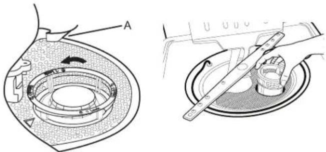 Crosley CDBW4400SB - Instrucciones para quitar los filtros - 1