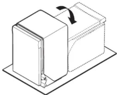 Crosley CDBW4400SB - Placer le lave-vaisselle sur le dos - 1