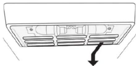 Crosley CRSW2135SS - Refrigerator Compartment - Upper Lights Light Shield Removal: - 1