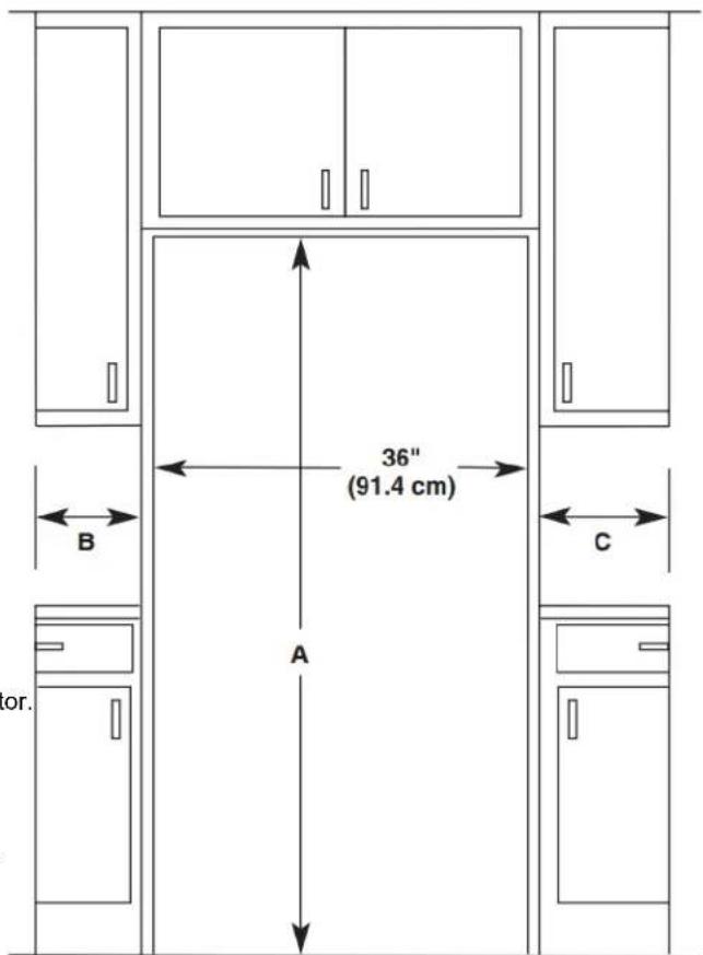 Crosley CRSW2135SS - Opening Dimensions - 1