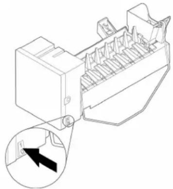 Crosley CRSW2135SW - Turning the Ice Maker On/Off: - 1