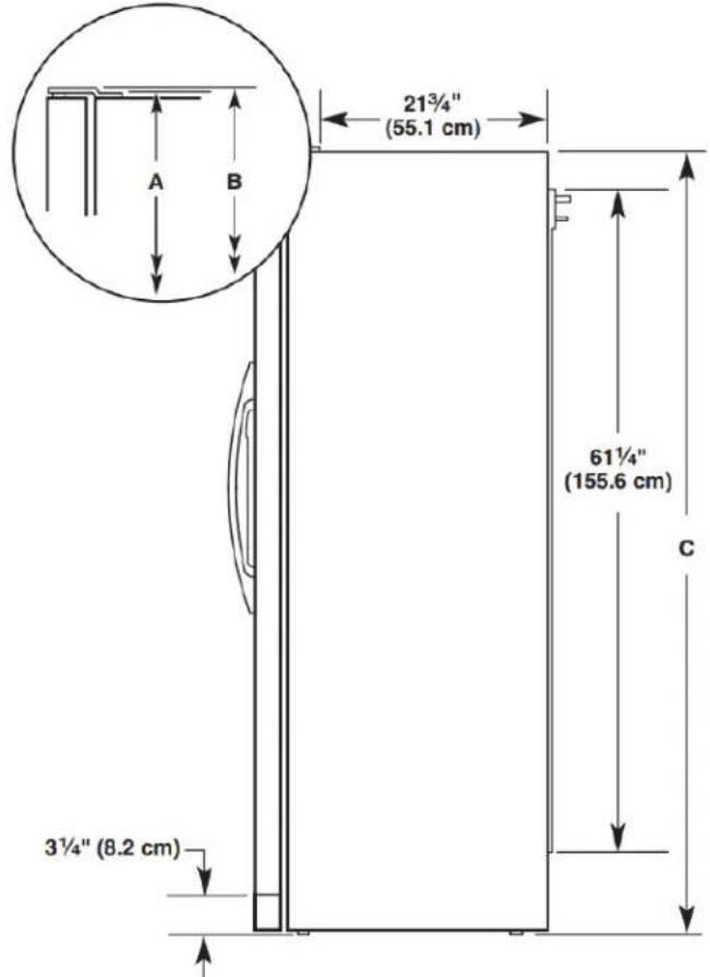 Crosley CRSW2135SW - Product Dimensions - Side View - 1
