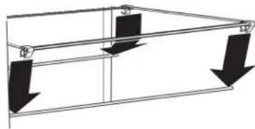 Crosley CRSW2135SW - Pour enlever et réinstaller les tablettes intermédiaire et supérieure : - 1