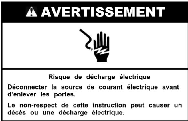 Crosley CRSW2135SW - Instructions pour la porte - 1