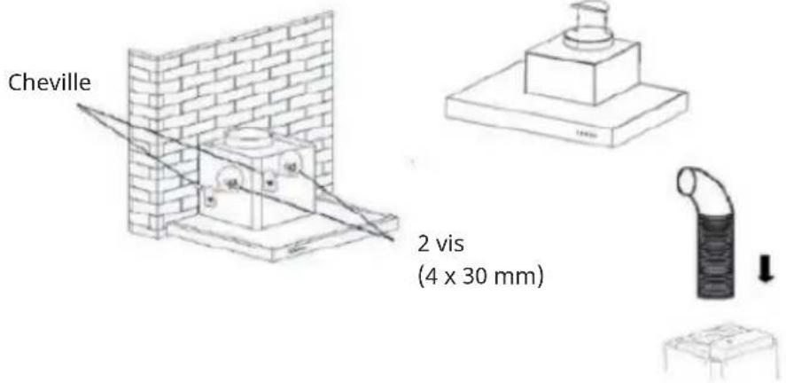 Cheville 2 vis (4 x 30 mm)