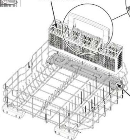 GE PDT715SIYII - Chorros de Agua para la Limpieza Profunda de Utensilios de Plata (en algunos modelos) - 3
