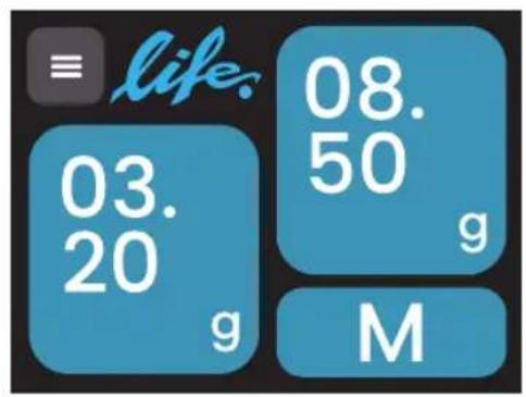 Ceado Life WAM - Disposition de l'écran: - 1